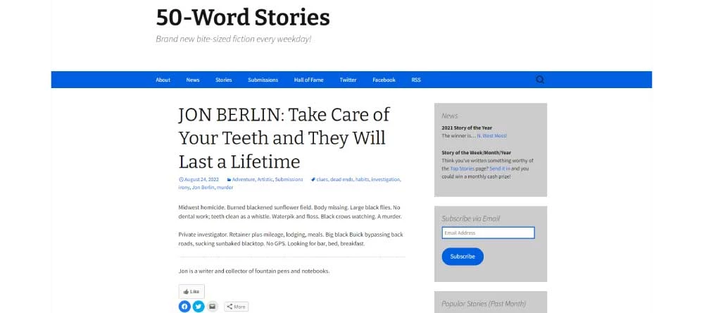 50-Word Stories