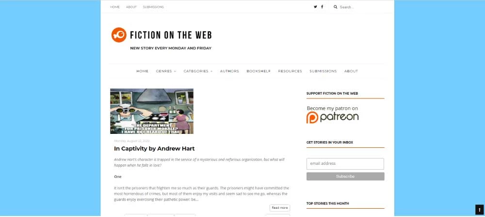 Fiction On The Web