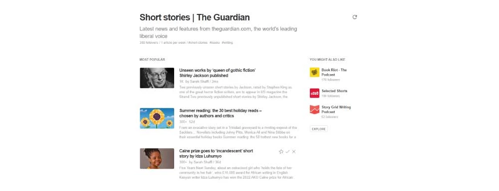 Short Stories The Guardian